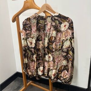 Anne Fontaine Multicolor Floral Blouse